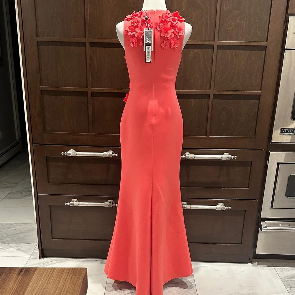 Badgley Mischka Coral Gown